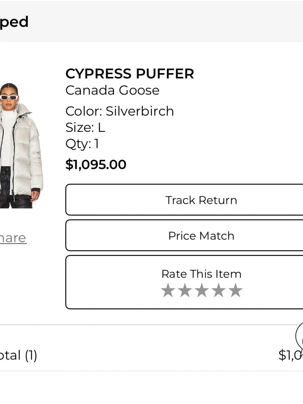 Canada Goose Cypress Puffer Jacket - Silverbirch
